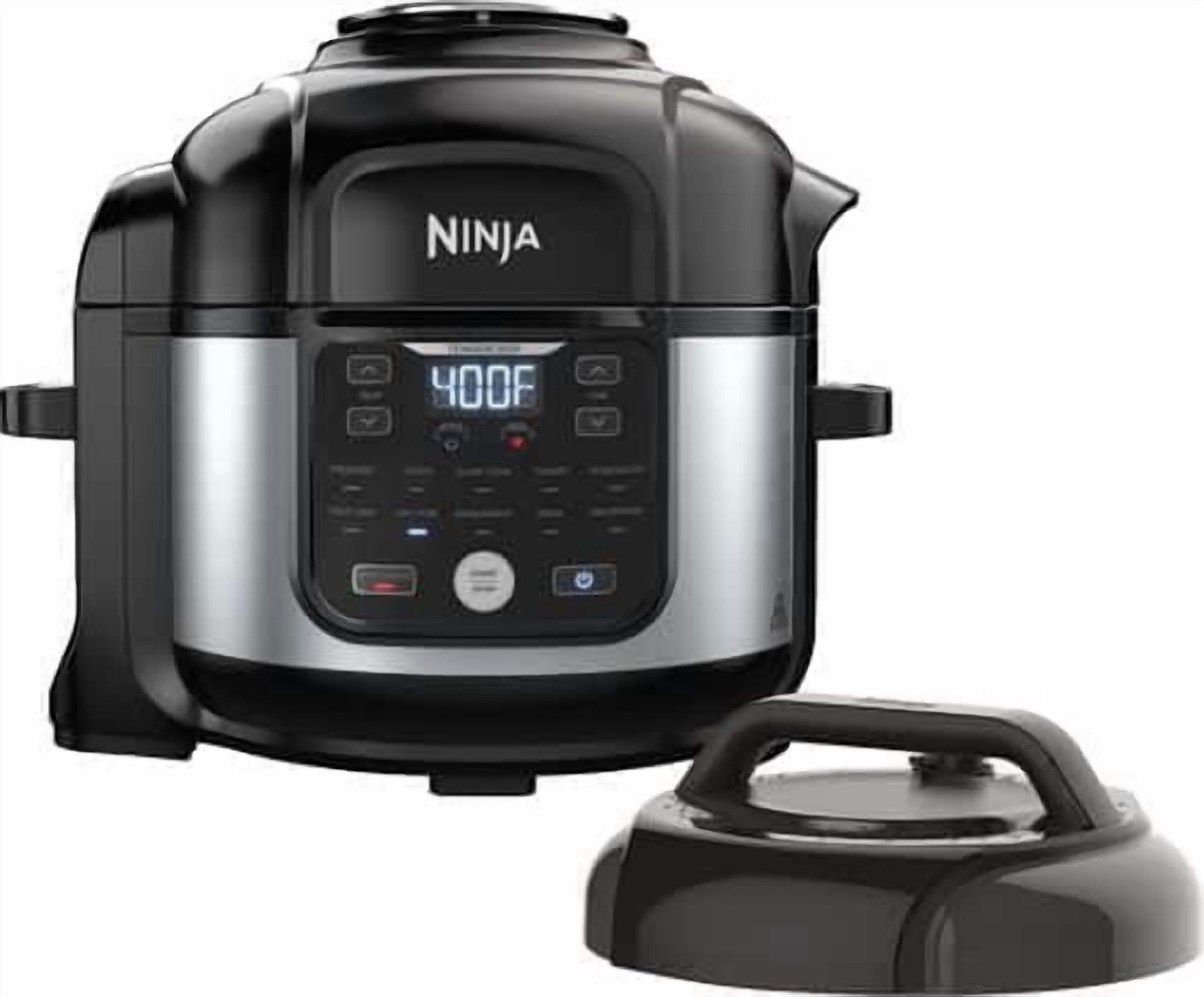 Ninja - Ninja Foodi 8qt. 9-in-1 Deluxe XL Pressure Cooker & Air Fryer - Stainless Steel/Black
