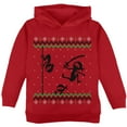 thumbnail image 1 of Ninja Ninjas Attack Ugly Christmas Sweater Toddler Hoodie Red 4T, 1 of 1