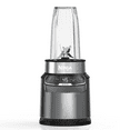 thumbnail image 1 of Ninja Nutri Pro Compact Personal Blender, 18-Oz and 24-Oz To-Go Cups & Spout Lids, Auto-iQ Technology, Smoothies, Crush, BN400 Stone Silver, 1 of 13
