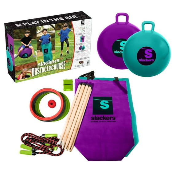 Ninja Obstacle Course with Bounce Balls