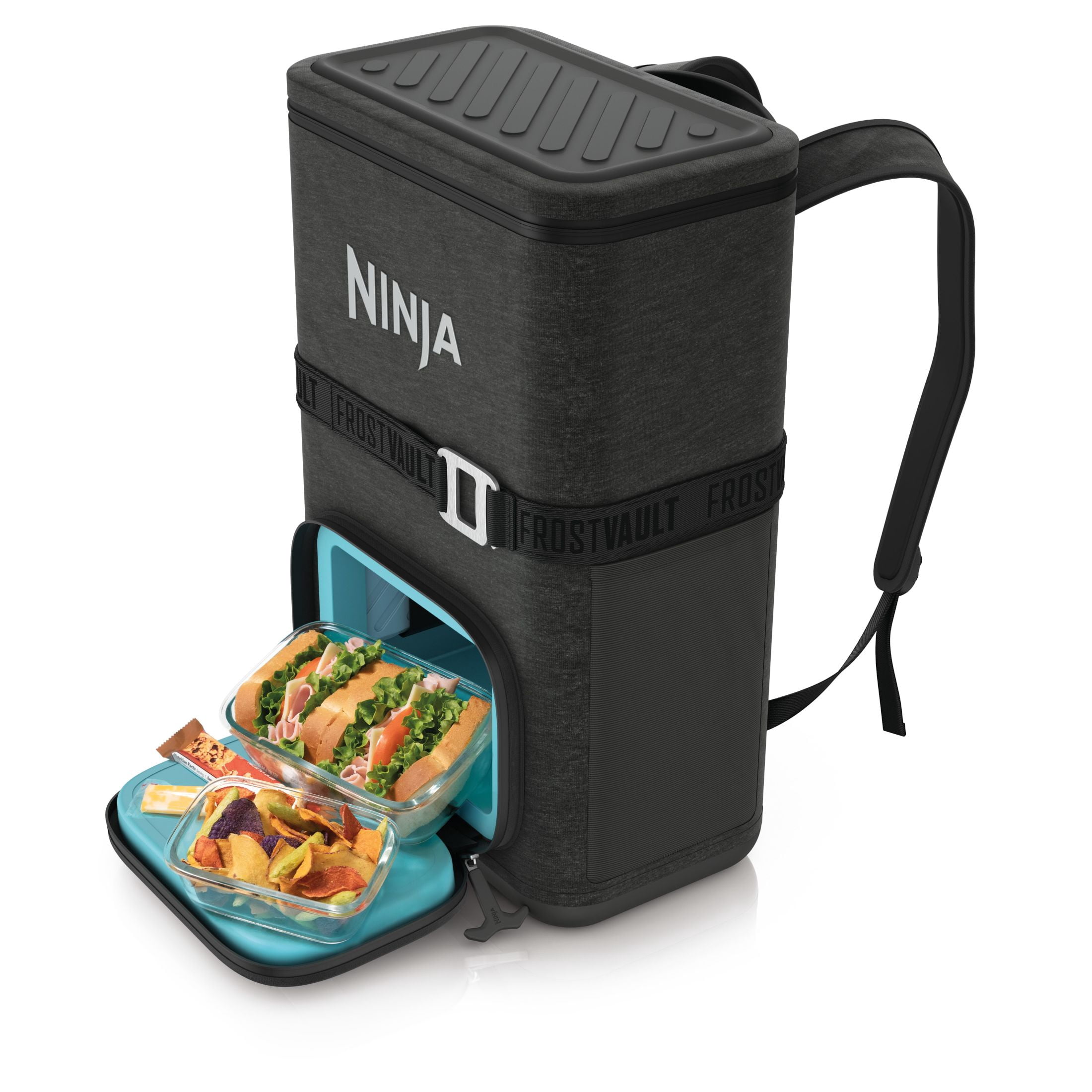 Ninja FF124NV FrostVault Go 24-Can Soft Cooler Backpack with Cold