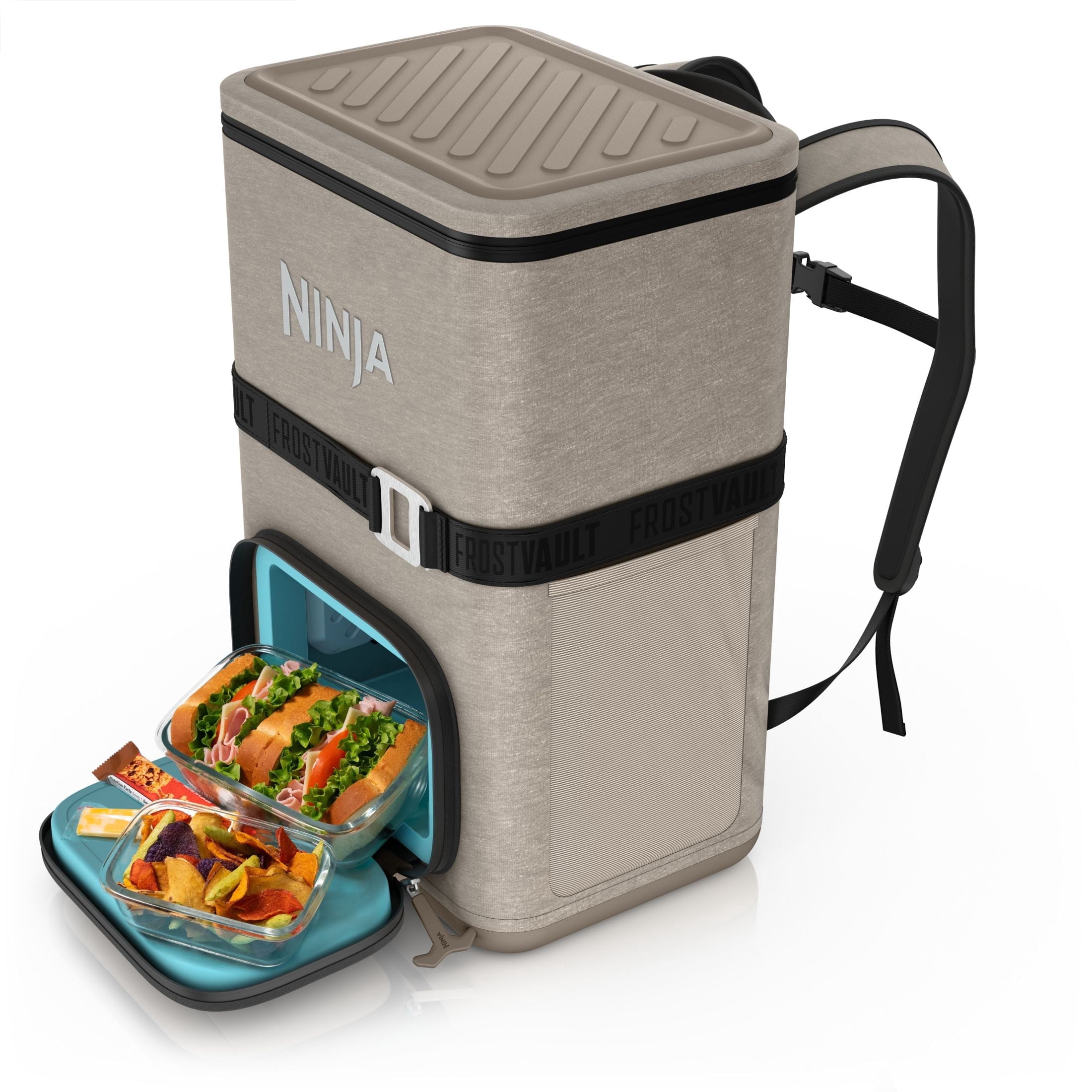 Ninja Outdoor FrostVault Go 36-Can Soft Cooler with Cold Dry Zone, Birch Beige - FF136CS