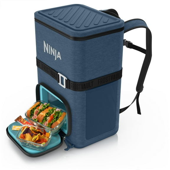 Ninja Outdoor FrostVault Go 36-Can Soft Cooler with Cold Dry Zone, Lakeshore Blue - FF136NV