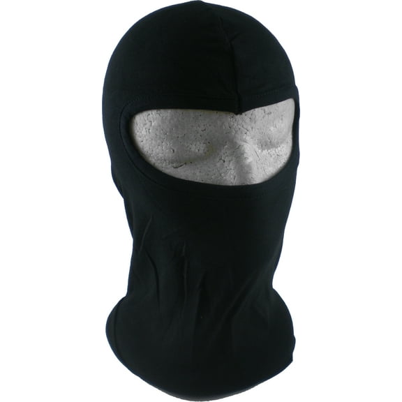 Ninja Oval Opening Mens Thin Face Ski Mask [Black]