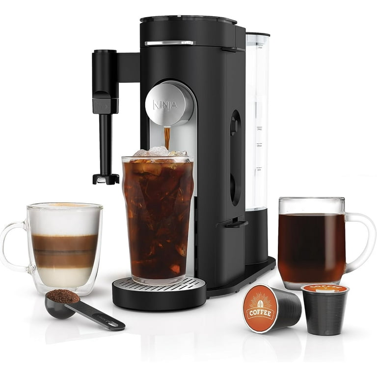  Customer reviews: Ninja PB051 Pods & Grounds Specialty  Single-Serve Coffee Maker, K-Cup Pod Compatible, Built-In Milk Frother,  6-oz. Cup to 24-oz. Travel Mug Sizes, Black