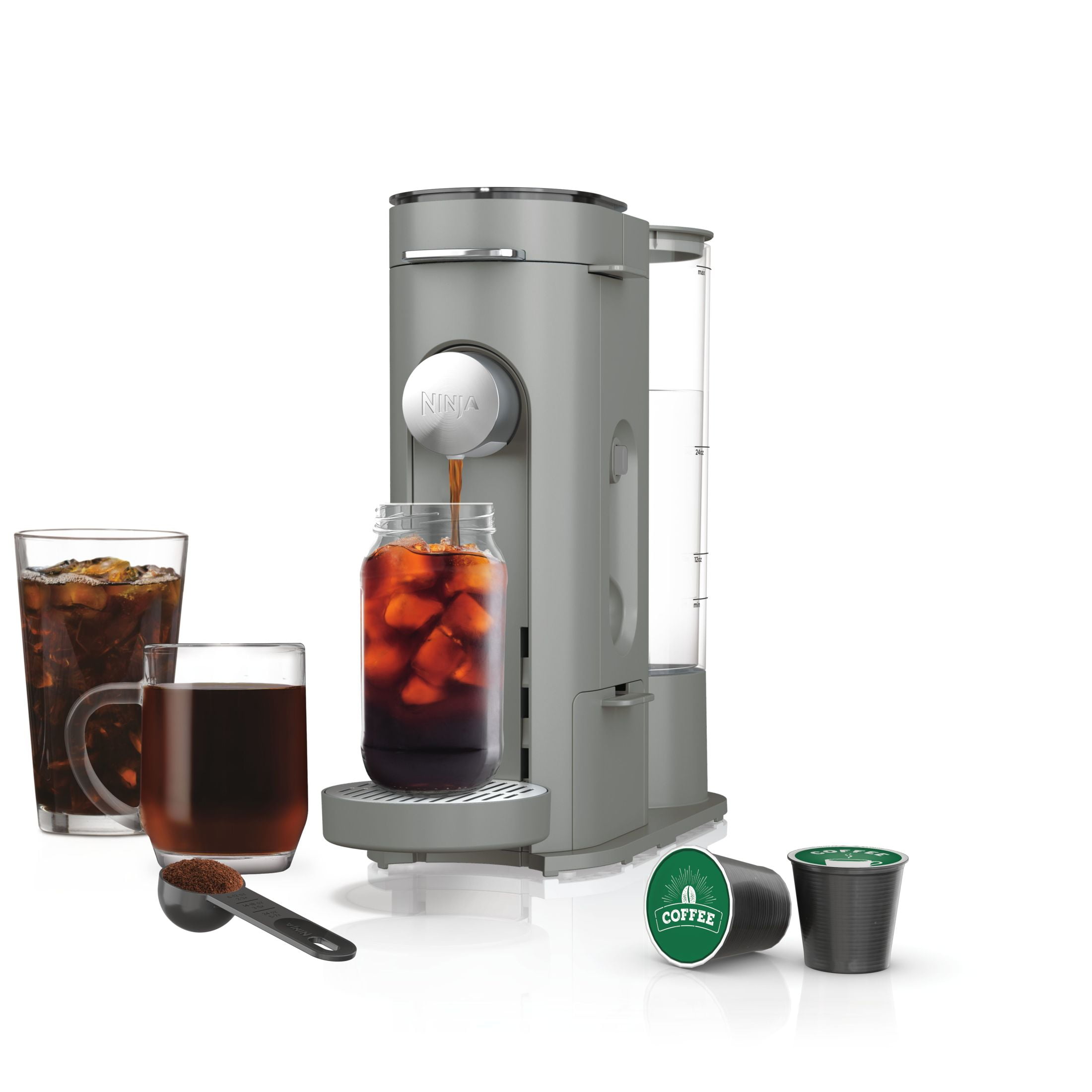 Ninja Pods & Grounds Hot & Iced Single-Serve Coffee Maker, K-Cup Pod ...