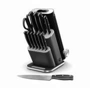 Ninja NeverDull Razor-Sharp 13-Piece Knife System with Removable Sharpener, Laser-Cut Blades, NK12013BK1, Black