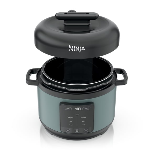 Ninja HyperHeat 8-in-1 Electric Pressure Cooker, 6.5 Qt Multi-Cooker with SimpliServe Pot, 1200W, Sage Leaf