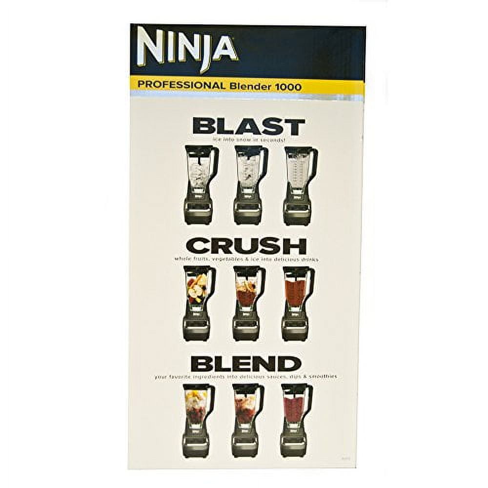 Ninja - Professional 1000 3-Speed Blender - Black/Silver