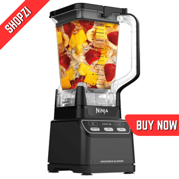 Ninja Professional Blender with Auto IQ Countertop Blender 1000+ Watt High-Powered Motor, Auto-iQ Technology, 72 oz Pitcher, Smoothie & Ice Crushing Blender for Kitchen