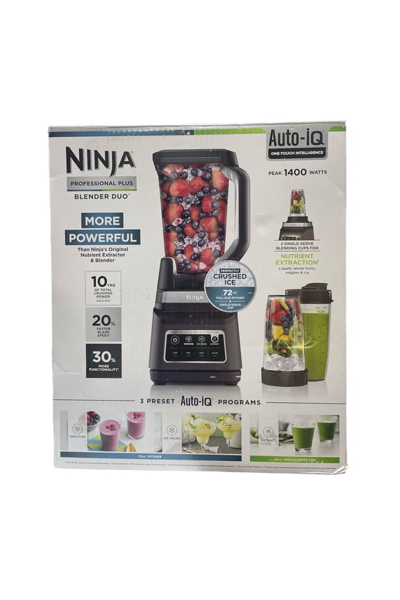 Professional Plus Blender DUO with Auto-iQ, Nutrient Extraction