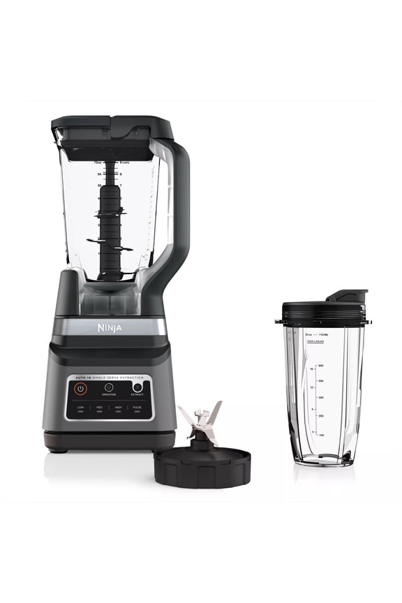 Professional Plus DUO 72-Oz Blender, Smoothies, Ice Crush, 2 Auto-iQ Preset Programs, 4 Speeds, 1400PW, BN750 Black
