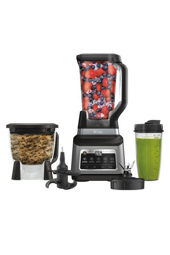 Professional Plus 72-Oz Kitchen System Blender, Smoothies, Crush, 5 Auto-iQ Preset Programs, 1400PW, BN800 Silver