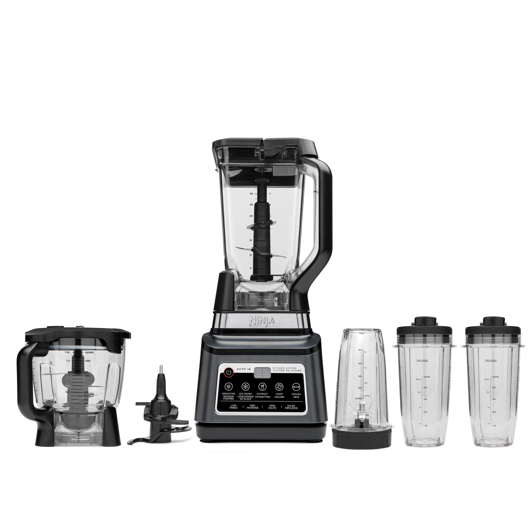 Ninja BN801 Professional Plus Kitchen System, 1400 WP, 5 Functions For  Smoothies, Chopping, Dough & More With Auto IQ, 72-Oz. Blender Pitcher, 64