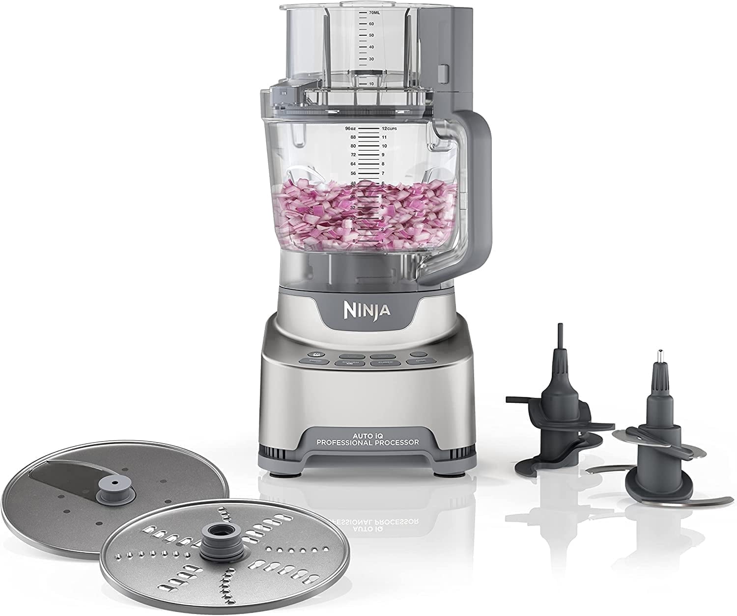 Ninja ブレンダー 本体 シルバー Ninja Professional XL 12-Cup 5-Speed Food Processor, Platinum