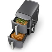 Ninja SL401 DoubleStack XL 2-Basket Air Fryer 10 QT 6-in-1, Gray