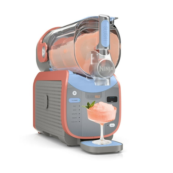 Ninja SLUSHi Max, XXL Smart Frozen Drink Maker, No Ice Needed, Ingredient-Sensing Technology, 6 Programs, Party-Sized 150oz Capacity, Peach/Blue FS605