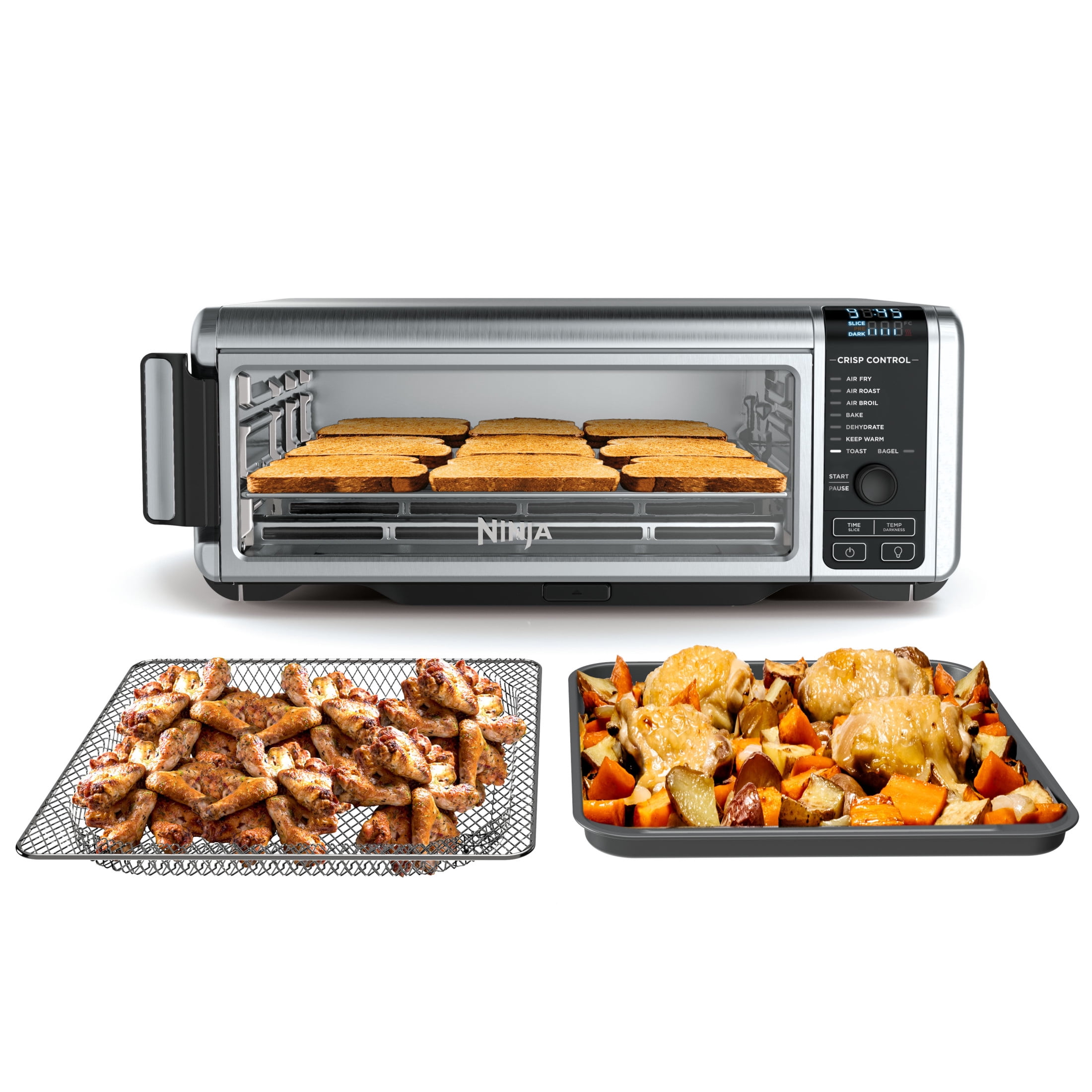 Stainless Steel Digital Air Fryer Oven with Keep Warm Function