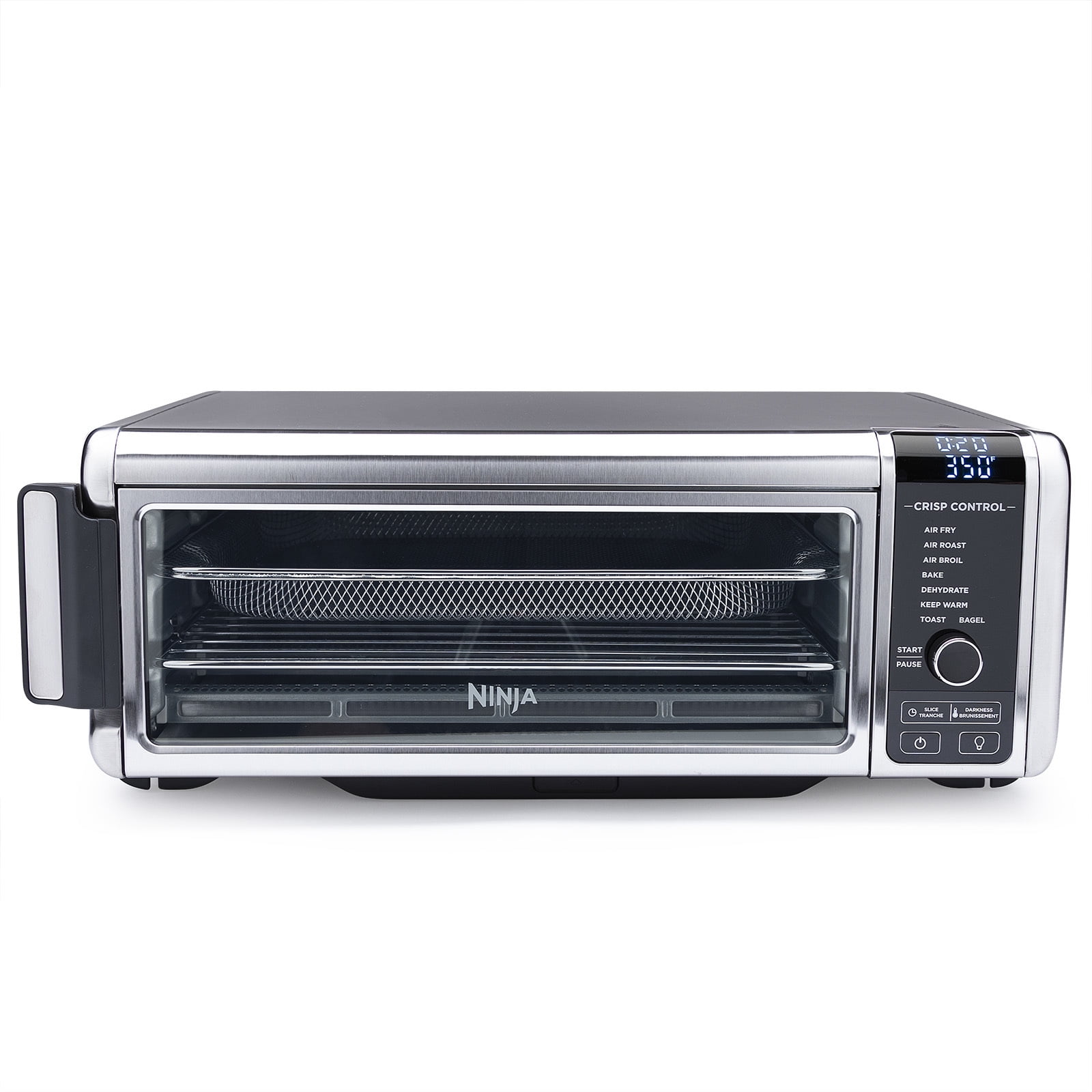 NINJA SP101 Stainless Steel Foodi Digital Air Fry Oven, Convection Oven,  Toaster, Air Fryer, Flip-Away for Storage