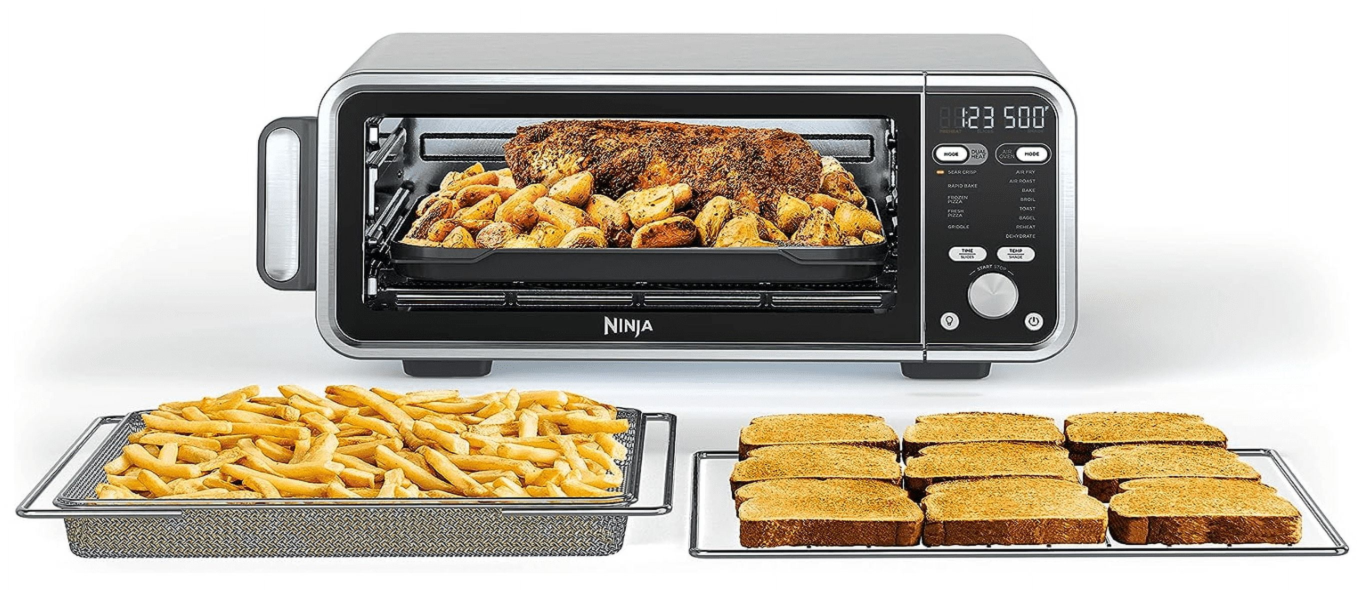 Hzpowen Air Fryer Oven Liners 3 Pcs Compatible with Ninja Foodi SP101 SP201 Sp301, Non-Stick Air Fryer Toaster Oven Mat(12 * 12inch) Reusable