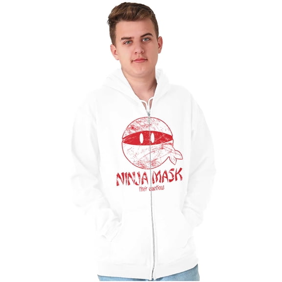Ninja Samurai Japan Sneaky Stealthy Zip Up Hoodie Men's Women's Brisco Brands S