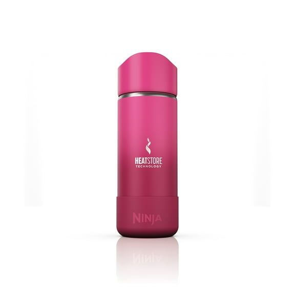 Ninja Sip Perfect 16oz Stainless Steel Travel Mug, Leak Proof Lid, Dishwasher Safe, Fuchsia Pink