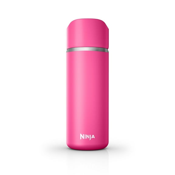 Ninja Sip Perfect 16oz. Travel Mug, Leak Proof Stainless Steel Insulated Tumbler for Hot Drinks,Pink