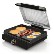 Ninja Sizzle 6-Serving Electric Indoor Griddle, Nonstick Flat Plate, GR100GDL, Black