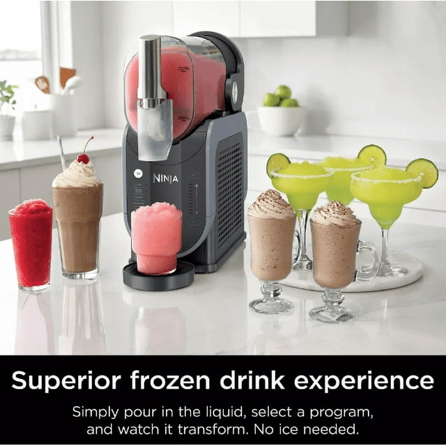 Ninja Slushi 5-in-1 Professional Frozen Drink Maker with 5 Preset Programs (88oz FS301)