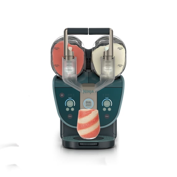 Ninja SLUSHi Twist Frozen Drink Machine, with Dual SlushAssist Technology, 10-Servings at Once, (2) 72-oz Vessels, FS701GN Green