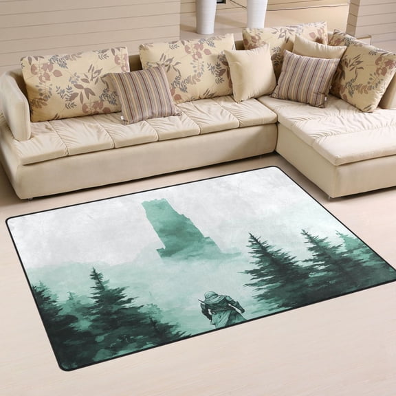 Ninja Soft Polyester Area Rug 31''x20'', Non Slip, Memory Foam, Water Absorbent