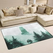 Ninja Soft Polyester Area Rug 31x20, Non Slip, Memory Foam, Water Absorbent