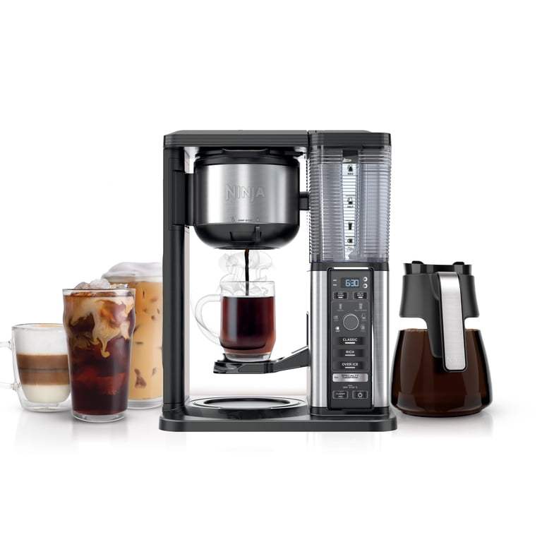 Ninja Specialty Coffee Maker, 50 Oz. Glass Carafe, 10 Cups, Milk