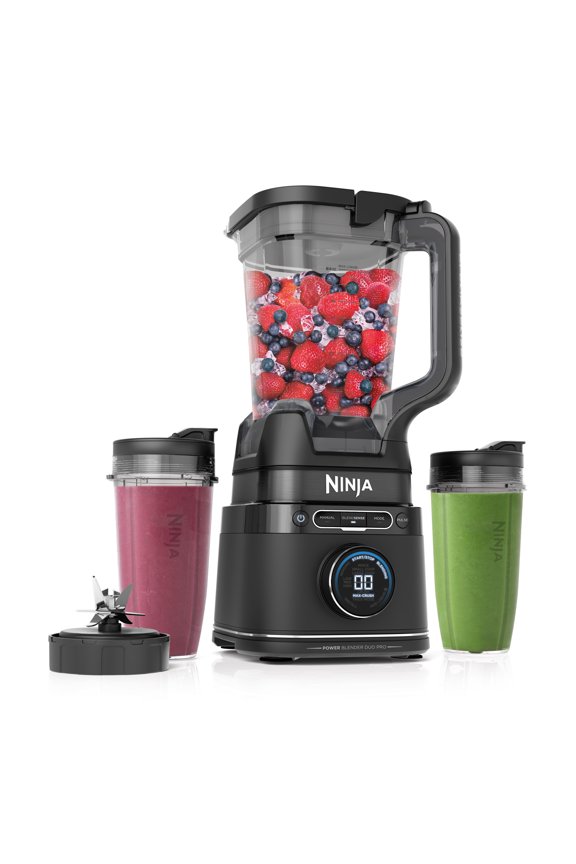 Power Blender Pro + Personal Single-Serve, BlendSense Technology, For Smoothies, Food & More, Compact Kitchen Countertop, 1800 PW, 72 oz. Pitcher, (2) 24 oz. To-Go Cups, TB301 Black