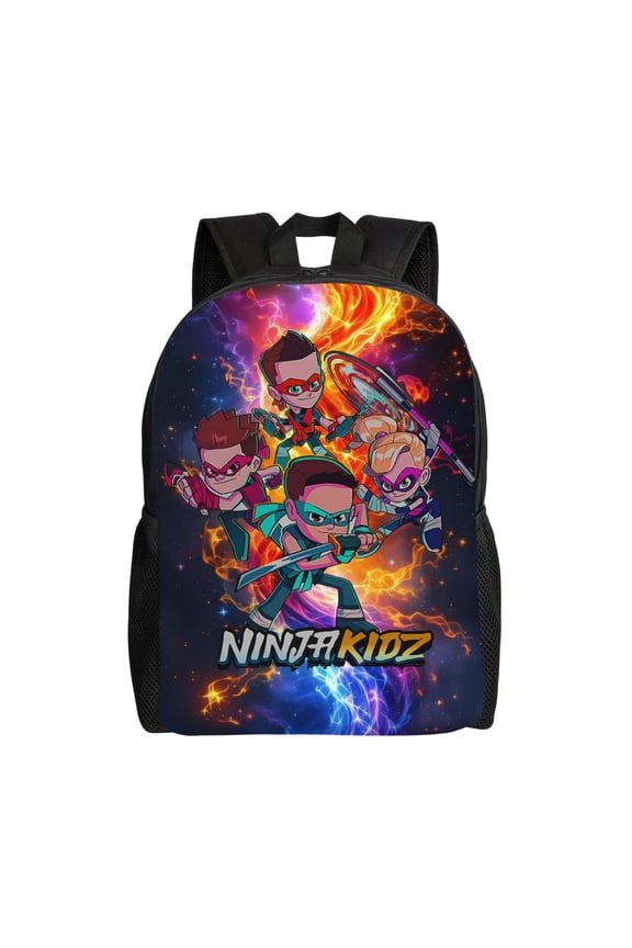Ninja TV Kidz Backpacks For Men Women Book Bag Travel Hiking Camping Work