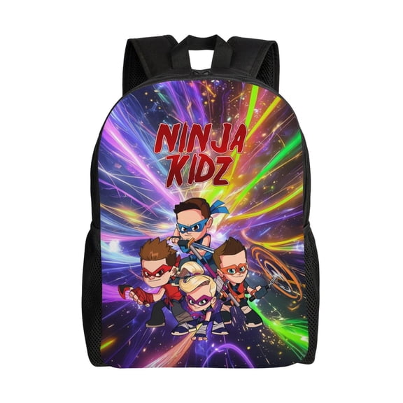 Ninja TV Kidz Backpacks For Men Women Book Bag Travel Hiking Camping Work