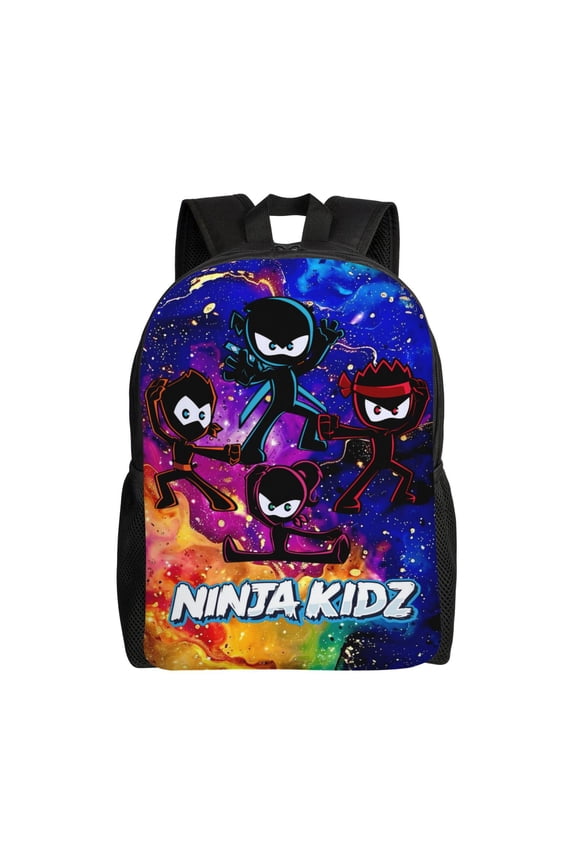 Ninja TV Kidz Backpacks For Men Women Book Bag Travel Hiking Camping Work