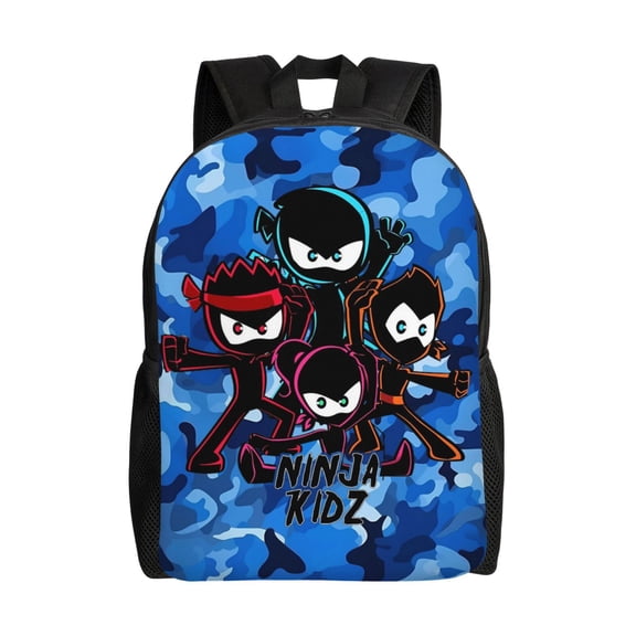 Ninja TV Kidz Backpacks For Men Women Book Bag Travel Hiking Camping Work