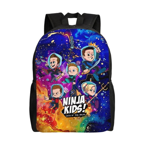Ninja TV Kidz Backpacks For Men Women Book Bag Travel Hiking Camping Work