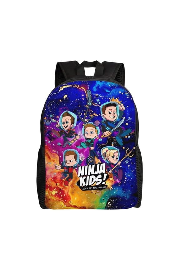 Ninja TV Kidz Backpacks For Men Women Book Bag Travel Hiking Camping Work