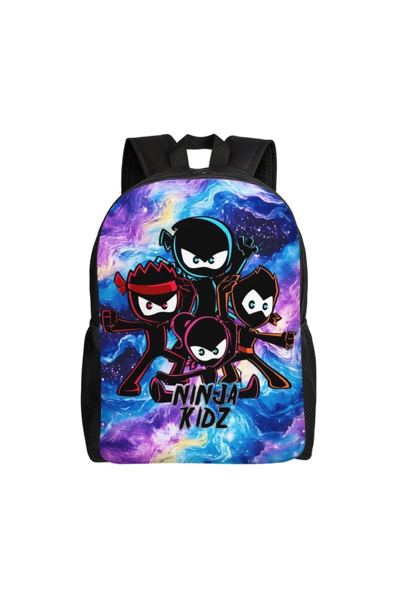 Ninja TV Kidz Backpacks For Men Women Book Bag Travel Hiking Camping Work