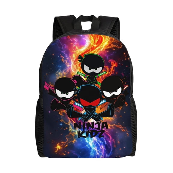 Ninja TV Kidz Backpacks For Men Women Book Bag Travel Hiking Camping Work