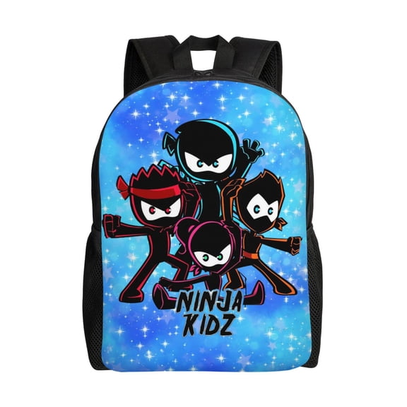 Ninja TV Kidz Backpacks For Men Women Book Bag Travel Hiking Camping Work