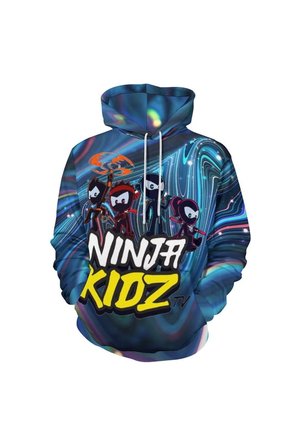 Ninja TV Kidz Casual Hoodie Jacket Hooded Long Sleeves Sweatshirt Pullover Sweaters Women Men