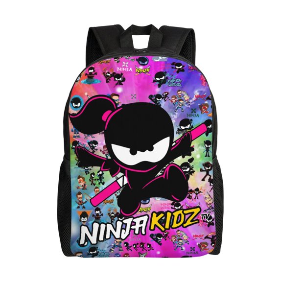 Ninja TV Kidz Large Backpack Lightweight Laptop Bag Daypack Bookbag Travel Backpack for Men Women