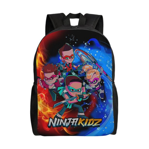 Ninja TV Kidz Lightweight Backpack Laptop Shoulders Bag Bookbag Daypack Travel Women Men