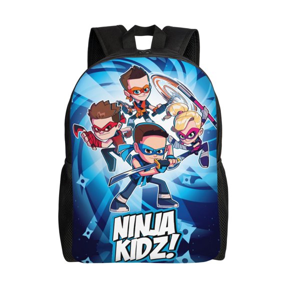 Ninja TV Kidz Lightweight Backpack Laptop Shoulders Bag Bookbag Daypack Travel Women Men