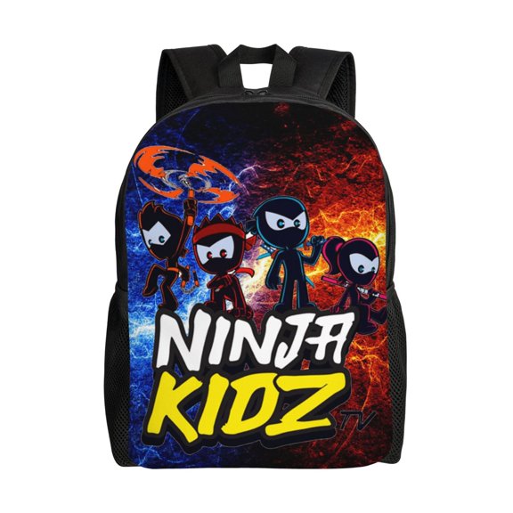 Ninja TV Kidz Lightweight Backpack Laptop Shoulders Bag Bookbag Daypack Travel Women Men