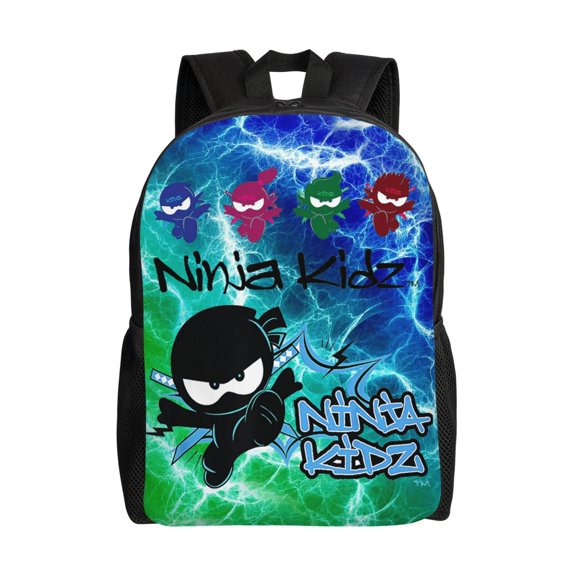 Ninja TV Kidz Lightweight Backpack Laptop Shoulders Bag Bookbag Daypack Travel Women Men
