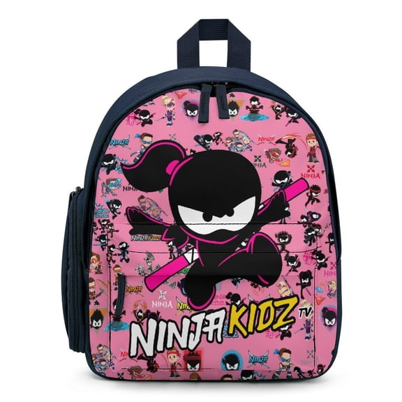 Ninja TV Kidz Lightweight Backpack Shoulder Bags Small Bookbag Daypack Travel Camping
